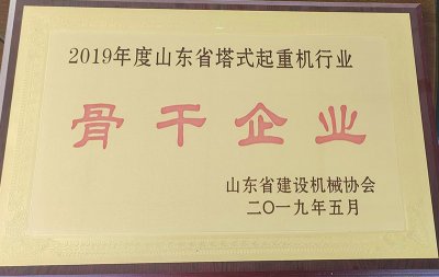 2019年评山东起重行业骨干企业